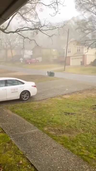 This tornado rips though this neighborhood in ONE MINUTE….