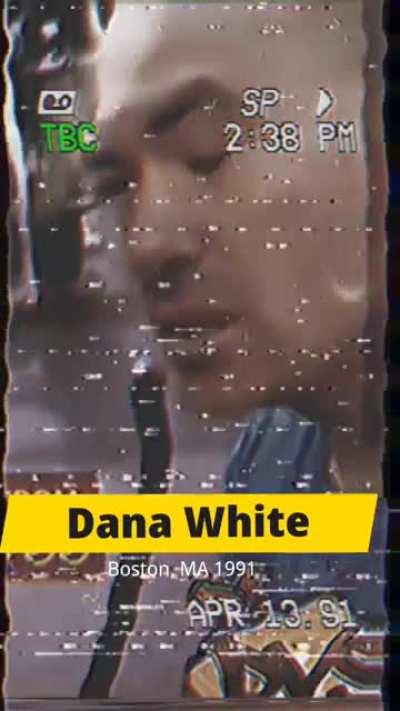 So I found some old footage of Dana White from 1991. Wow.