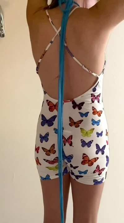 Practicing shibari! Wait until the end, I promise its worth it :)