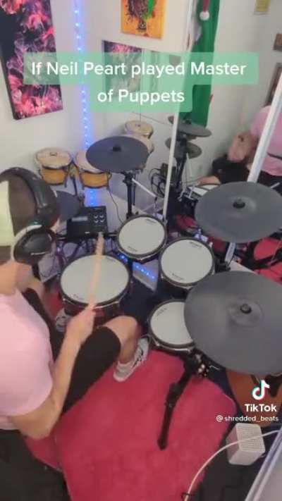 If Neil Peart played Master or Puppets
