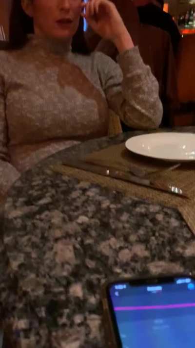 Playing with my Lush while out last night 😈 [GIF]
