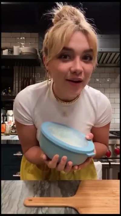 Dancing with her tzatziki