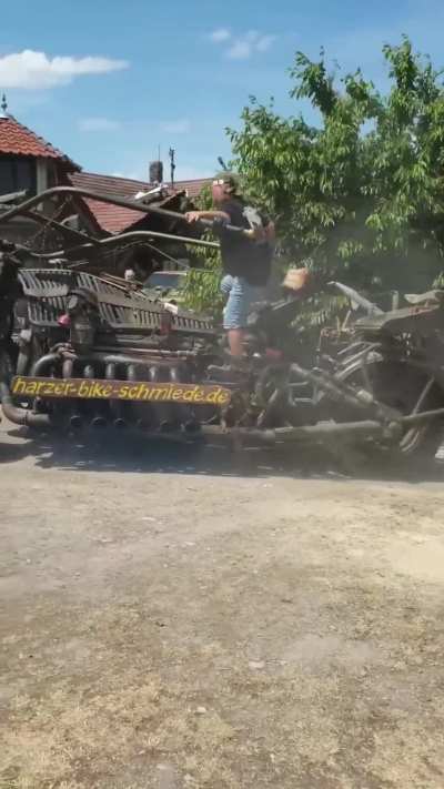 Biggest bike with tank engine 