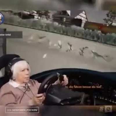 Grandma found the car keys