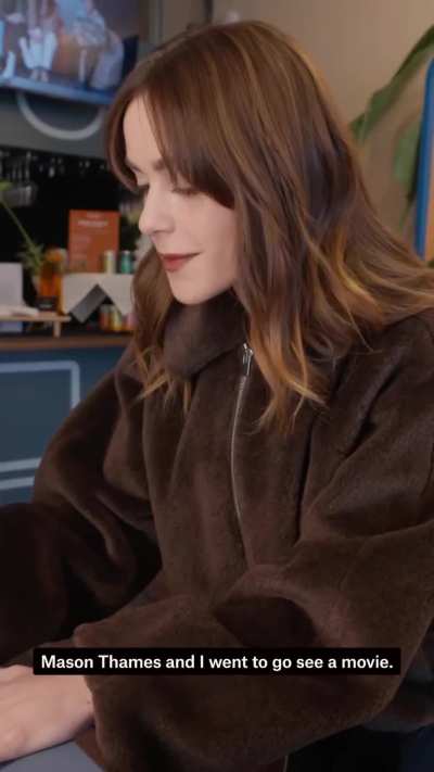 Kiernan Shipka draws a popcorn bucket for her new movie The Shitheads IG January 2026