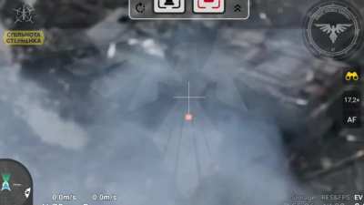 The Ukrainian 47th Brigade observes Russian troops entering a BTR-82A and sends an FPV Kamikaze Drone to attack. Avdiivka [Published 23/12/2023]