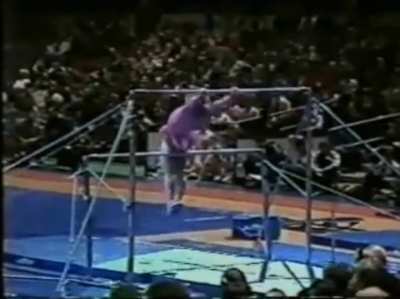 A gymnast take a detour into comedy....