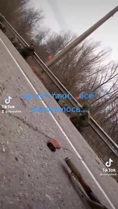 Huge Russian infantry column dragging wounded while under fire