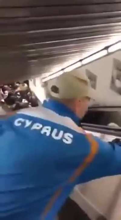 Escalator collapses in Rome