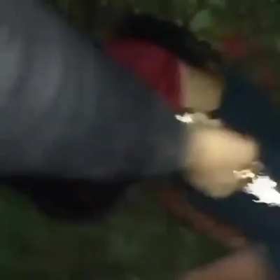 El Arabe vicious plaza boss of the CJNG shoots los viagra member with a gold and diamond pistol. Footage thought to be long lost for good 👀