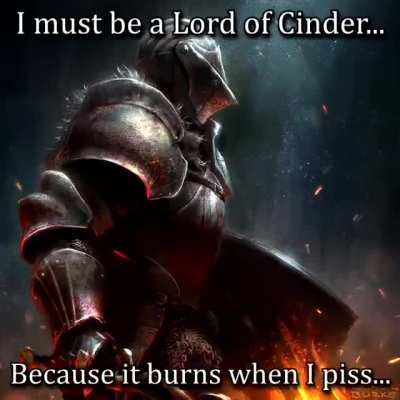 It burns
