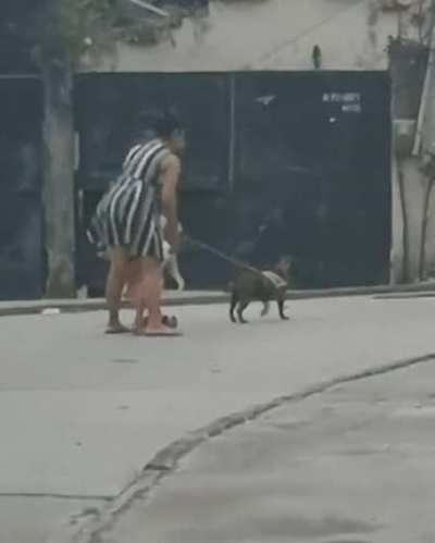 WCGW if i leash my dog to a scooter with my child riding on it