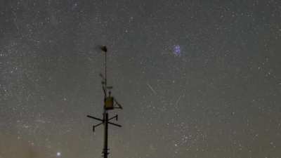 Pleiades wide field during Perseids