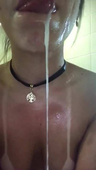 A waterfall of cum
