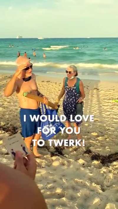 Old people twerking. Chickenshitgame