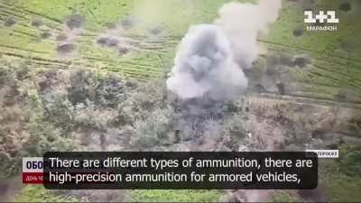 Ukrainian soldiers from the 47th Separate Mechanized Brigade (47th OMBr) are moving in the direction of Zaporozhye while traversing minefields under enemy fire. The Russian occupants started building concrete pillboxes, dugouts, and underground settlement