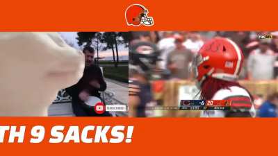 When the Browns win 26 - 6 with 9 sacks and its got you vibin'