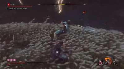 If you can dodge a wrench, you can dodge a spear. Sword Saint Isshin - dodge only, no damage, no mikiri, no lightning reversal, no hesitation (Char<wbr>mless<wbr>/Bell Demon)