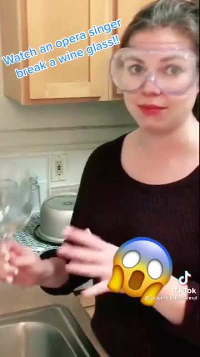 Opera singer vs wine glass