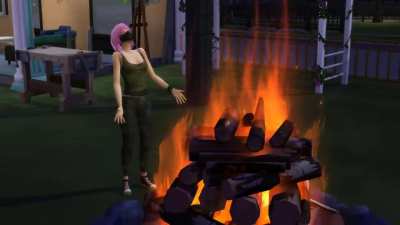 Dead By Daylight, but they're Sims