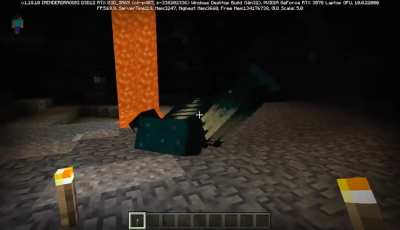 New video of the warden from a bedrock dev build