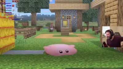 Now let's see what happens when he's swallowed by kirby