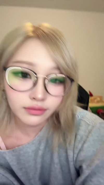 cute as hell in her glasses