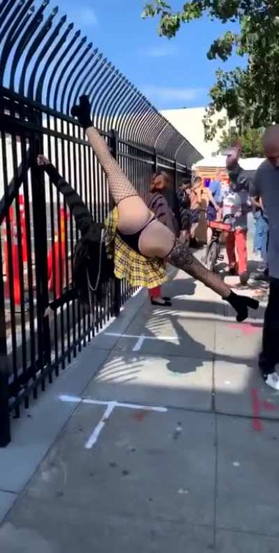 Working the fence