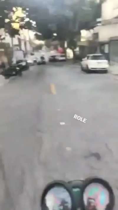 Joker stealing Batmobile in São Paulo