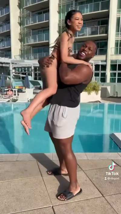 Tiny Asian girl is used as workout equipment and later pounded in the bedroom