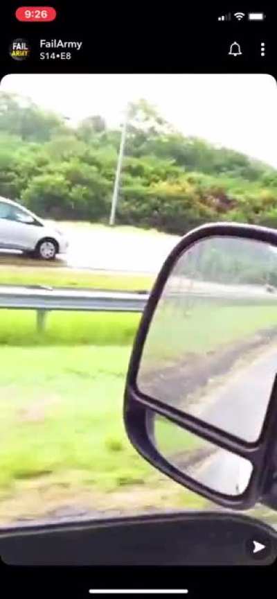Somebody woke up on the wrong side of the highway!