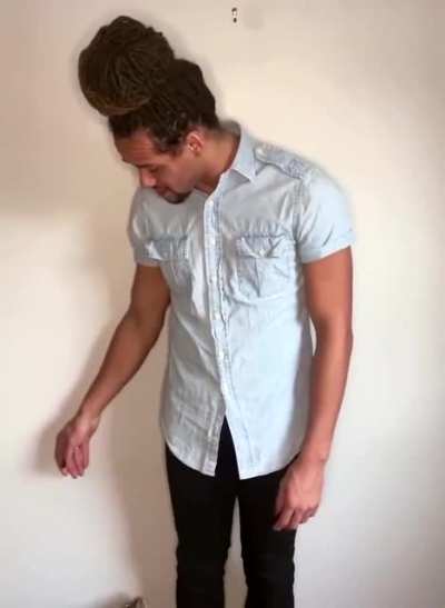 This person trying to do an audition tape while their cat just wants attention