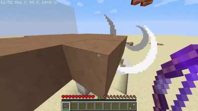I made a mushroom bow for a datapack I have planned