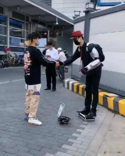 An encounter of two man of the same culture
