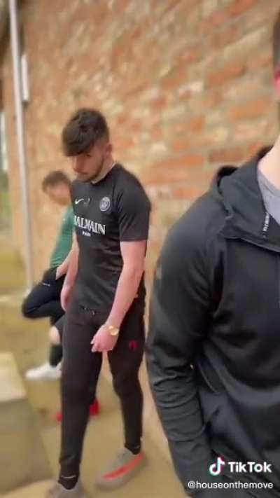 5 grown men made an actual decision to go outside and do this