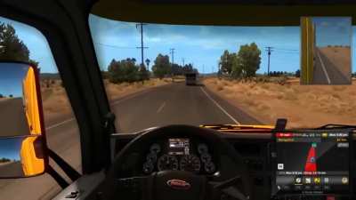 Oney driving a truck