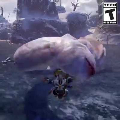 Khezu clip from the monster hunter twitter