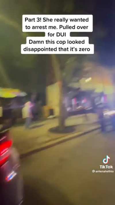 a gaggle of police harass this ONE dude, and are disappointed to find out he hasn't been drinking and hes fine to drive . cops almost go on another power trip