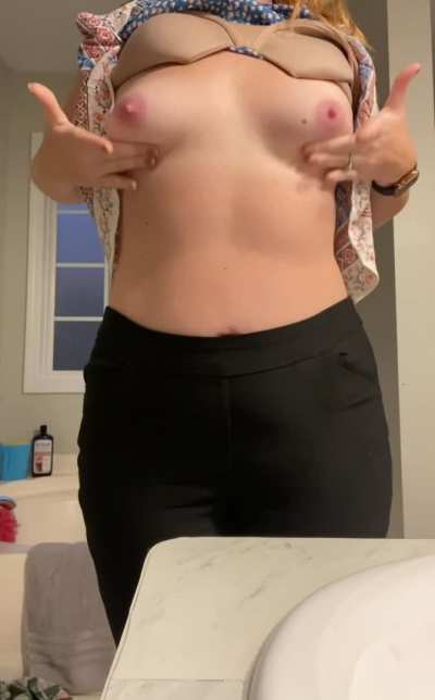 Yeah I have small tits but wait until I turn around