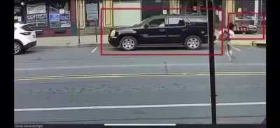 Woman in my town ran across the street last week.