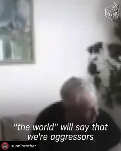 Leaked footage of Israel's prime minister talking with Israeli settlers. The terrorist leader himself doesn't care of being called 