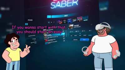 Greg plays Beat Saber (gone wrong)