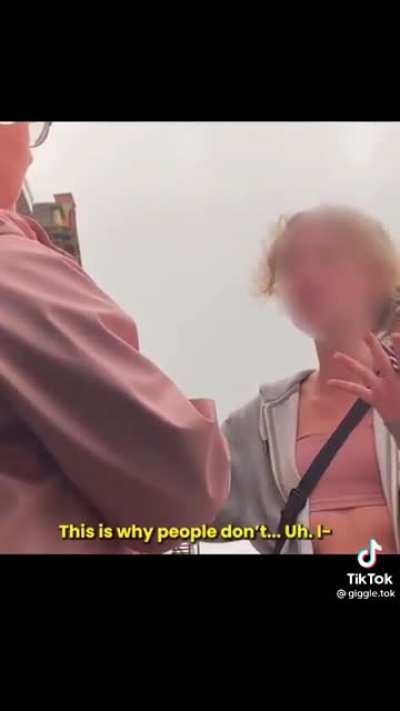 Woman harasses another woman for parking in the disabled parking space just because she doesn't 'look disabled'.
