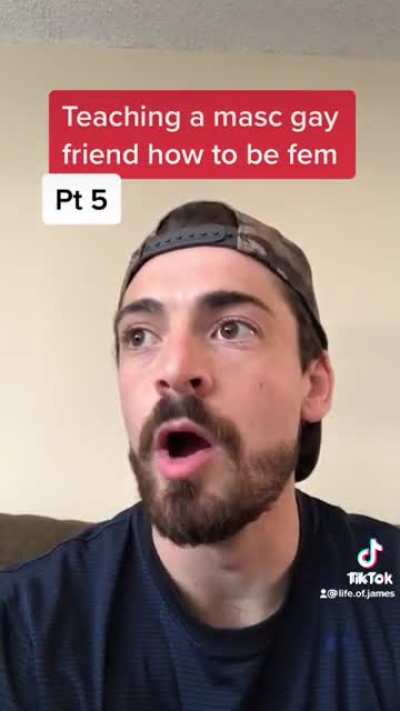 Teaching a masc gay friend how to be femme