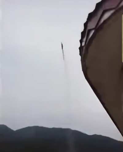 Fireworks imitating a missile