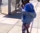 Man gets knocked out cold by air.