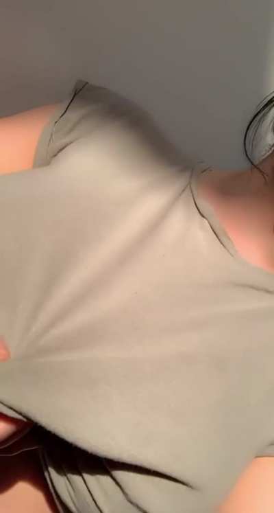 Watch me drop my big tits 😍 [OC]