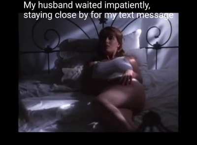 Only if he can watch, ok?