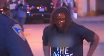 To intimidate cops