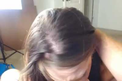 Hot GF Blowjob Deepthroat Extreme Face Fuck